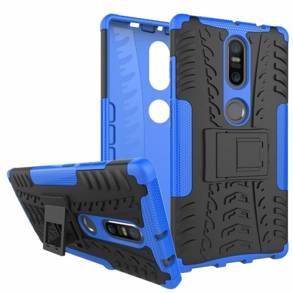 Чехол Hybrid Armor для Lenovo Phab 2 Plus (черный + голубой) Чехол Hybrid Armor для Lenovo Phab 2 Plus (черный + голубой)