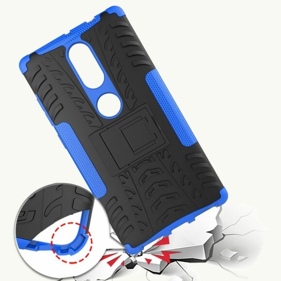 Чехол Hybrid Armor для Lenovo Phab 2 Plus (черный + голубой) Чехол Hybrid Armor для Lenovo Phab 2 Plus (черный + голубой)