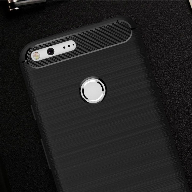 Чехол-накладка Carbon Fibre для Google Pixel XL (черный)