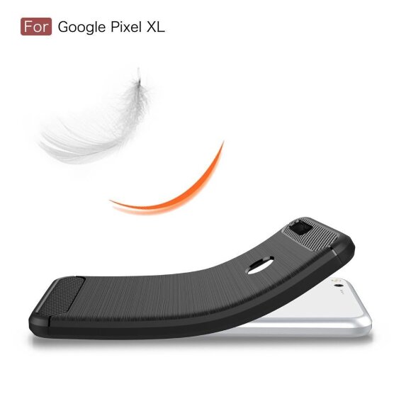 Чехол-накладка Carbon Fibre для Google Pixel XL (черный) Чехол-накладка Carbon Fibre для Google Pixel XL (черный)