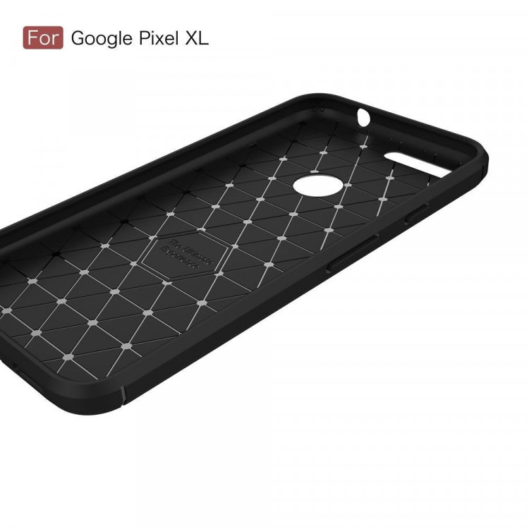 Чехол-накладка Carbon Fibre для Google Pixel XL (черный)