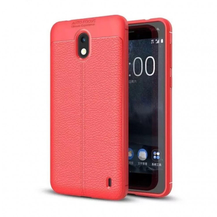 Чехол-накладка Litchi Grain для Nokia 2 (красный)