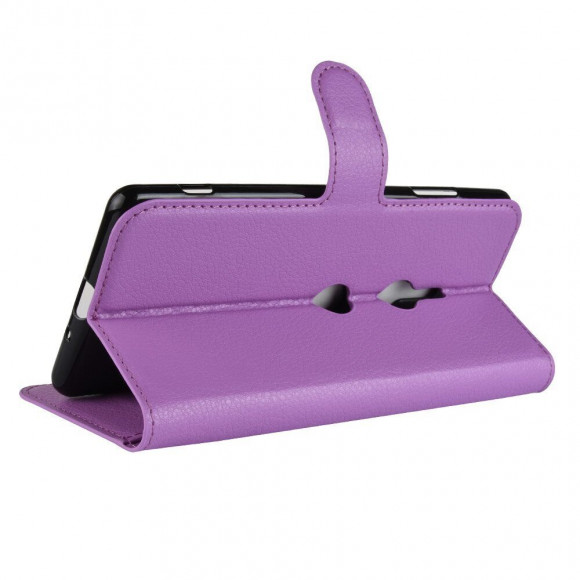 Чехол с визитницей для Sony Xperia XZ3 (фиолетовый) Чехол с визитницей для Sony Xperia XZ3 (фиолетовый)