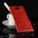 Кожаная накладка-чехол Litchi Texture для Sony Xperia 10 Plus (красный)