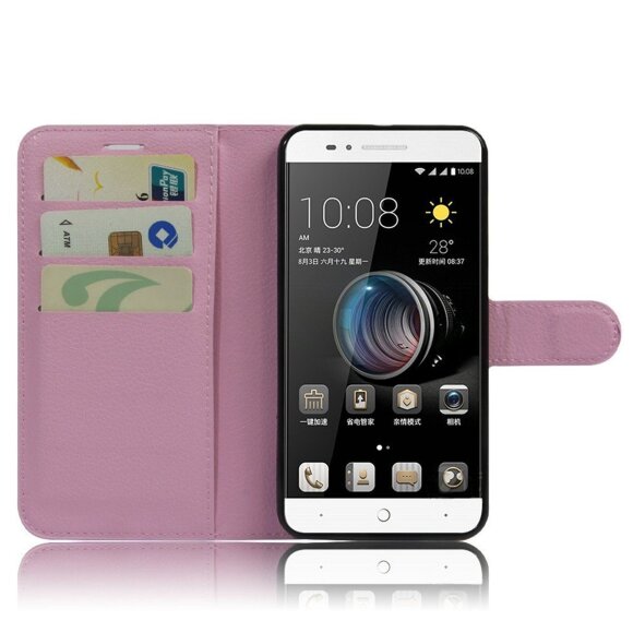 Чехол с визитницей для ZTE Blade A610 (розовый) Чехол с визитницей для ZTE Blade A610 (розовый)