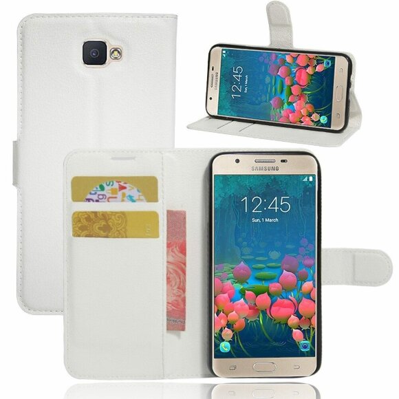 Чехол с визитницей для Samsung Galaxy J5 Prime SM-G570F (белый)