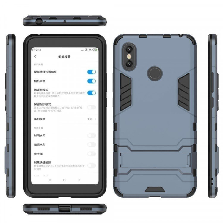 Чехол Duty Armor для Xiaomi Mi Max 3 (темно-синий)