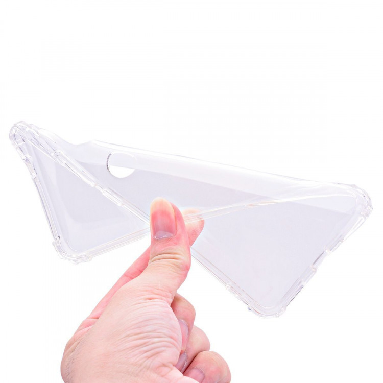 Силиконовый чехол с усиленными бортиками для Xiaomi Mi 6X / Xiaomi Mi A2 (прозрачный)