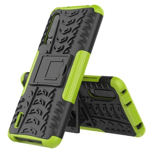 Чехол Hybrid Armor для Xiaomi Mi CC9 / Xiaomi Mi 9 Lite (черный + зеленый) Чехол Hybrid Armor для Xiaomi Mi CC9 / Xiaomi Mi 9 Lite (черный + зеленый)