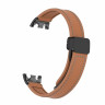 Кожаный ремешок с магнитной застежкой для Xiaomi Mi Smart Band 8, Xiaomi Mi Band 8 (коричневый)
