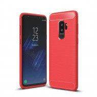 Чехол-накладка Carbon Fibre для Samsung Galaxy S9 Plus (красный) Чехол-накладка Carbon Fibre для Samsung Galaxy S9 Plus (красный)