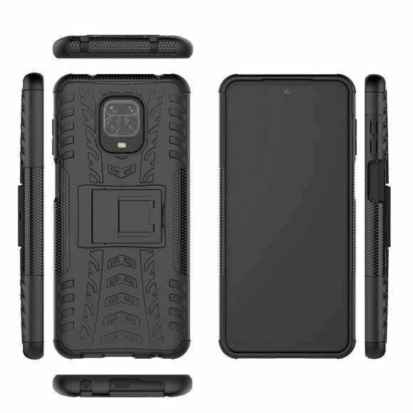 Чехол Hybrid Armor для Redmi Note 9S / Note 9 Pro / Note 9 Pro Max (черный) Чехол Hybrid Armor для Redmi Note 9S / Note 9 Pro / Note 9 Pro Max (черный)