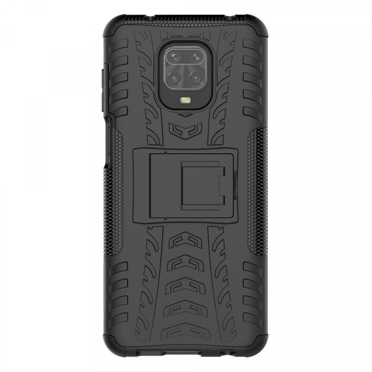 Чехол Hybrid Armor для Redmi Note 9S / Note 9 Pro / Note 9 Pro Max (черный)