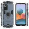 Чехол Armor Ring Holder для Xiaomi Redmi Note 10 Pro (темно-синий)