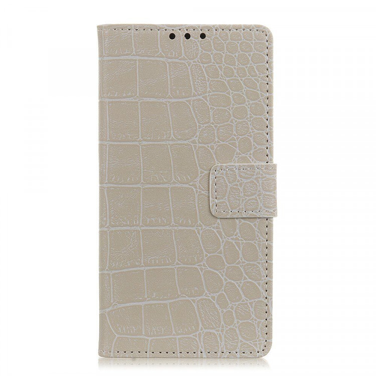 Чехол Crocodile Texture для Samsung Galaxy A50 / Galaxy A50s / Galaxy A30s (белый)