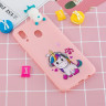 Силиконовый чехол 3D для Samsung Galaxy A30 / Galaxy A20 (Unicorn Enjoying Music)