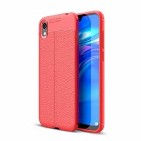 Чехол-накладка Litchi Grain для Huawei Y5 (2019) / Honor 8S (красный)