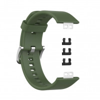 Силиконовый ремешок для Huawei Watch Fit TIA-B09 (темно-зеленый)