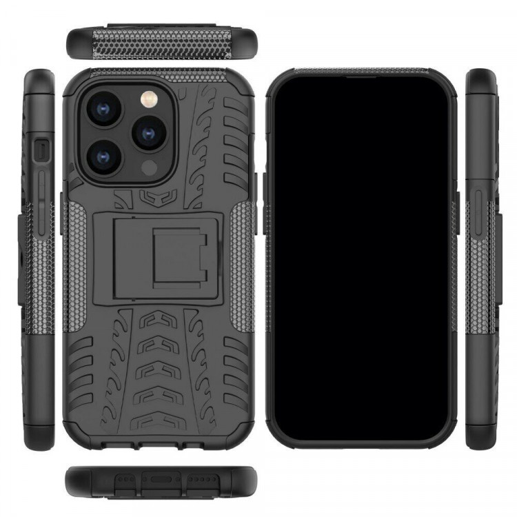 Чехол Hybrid Armor для iPhone 14 Pro (черный)
