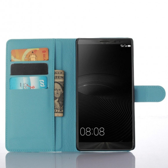 Чехол с визитницей для Huawei Mate 8 (голубой) Чехол с визитницей для Huawei Mate 8 (голубой)