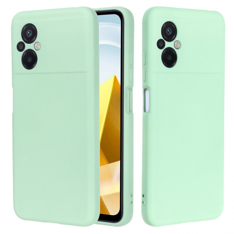 Силиконовый чехол Mobile Shell для Xiaomi Poco M5 4G (зеленый)