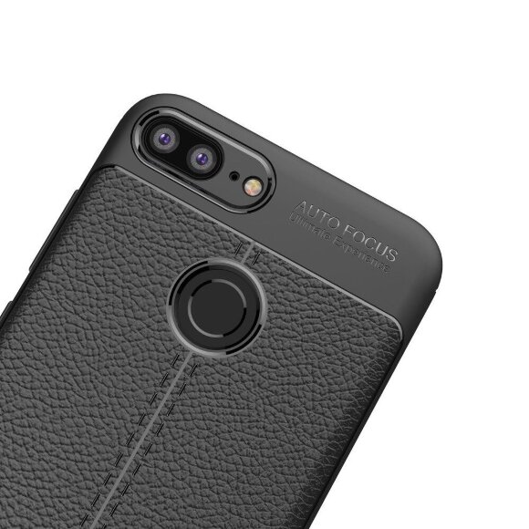 Чехол-накладка Litchi Grain для Huawei Honor 9i / Honor 9N (черный) Чехол-накладка Litchi Grain для Huawei Honor 9i / Honor 9N (черный)
