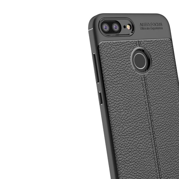 Чехол-накладка Litchi Grain для Huawei Honor 9i / Honor 9N (черный) Чехол-накладка Litchi Grain для Huawei Honor 9i / Honor 9N (черный)