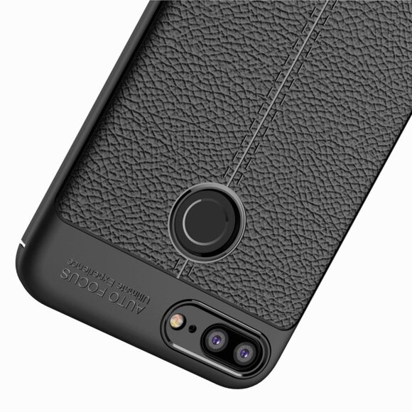 Чехол-накладка Litchi Grain для Huawei Honor 9i / Honor 9N (черный) Чехол-накладка Litchi Grain для Huawei Honor 9i / Honor 9N (черный)