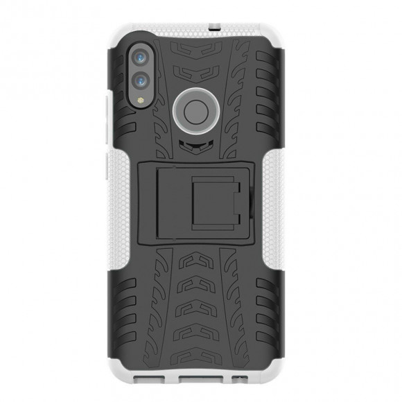 Чехол Hybrid Armor для Huawei Honor 10 Lite / P Smart (2019)  (черный + белый)