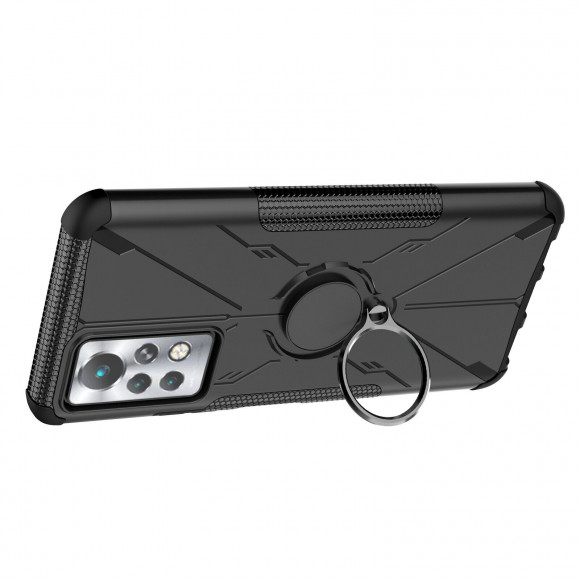 Чехол Armor Shockproof Ring Holder для Infinix Note 11 Pro (черный) Чехол Armor Shockproof Ring Holder для Infinix Note 11 Pro (черный)