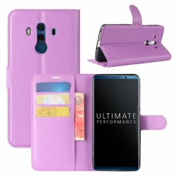 Чехол с визитницей для Huawei Mate 10 Pro (фиолетовый)
