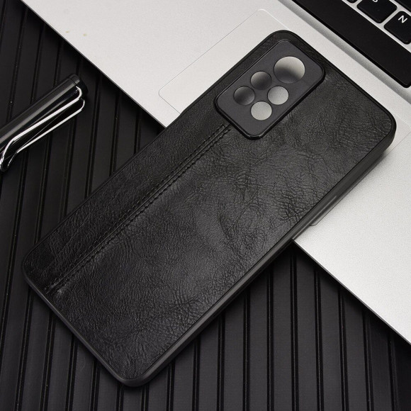 Чехол из экокожи для Infinix Note 11 Pro (черный) Чехол из экокожи для Infinix Note 11 Pro (черный)