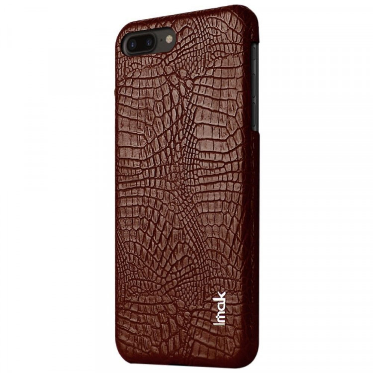 Чехол-накладка iMak Ruiyi Crocodile для iPhone 8 Plus / iPhone 7 Plus (коричневый)