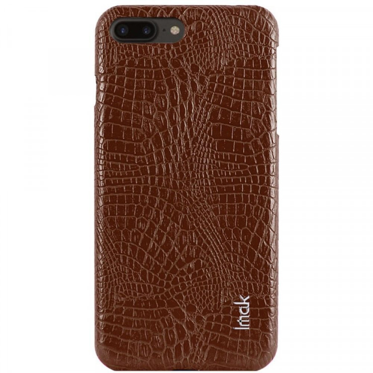 Чехол-накладка iMak Ruiyi Crocodile для iPhone 8 Plus / iPhone 7 Plus (коричневый)