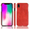 Чехол Litchi Texture для iPhone XR (красный)