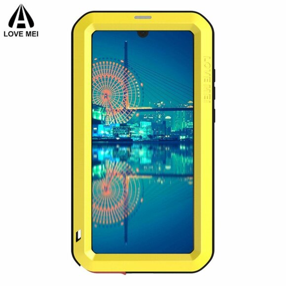 Гибридный чехол LOVE MEI для Huawei P30 (желтый)