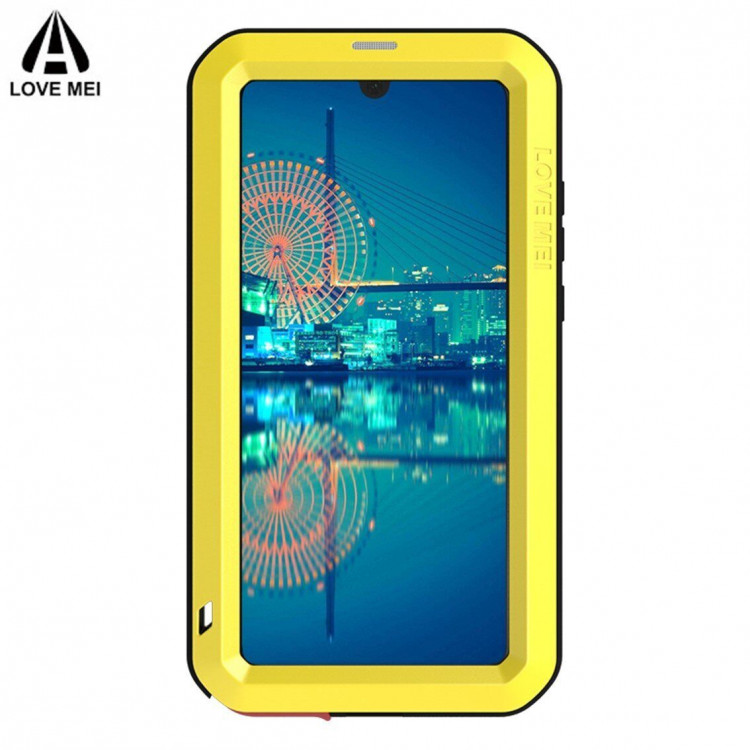 Гибридный чехол LOVE MEI для Huawei P30 (желтый)