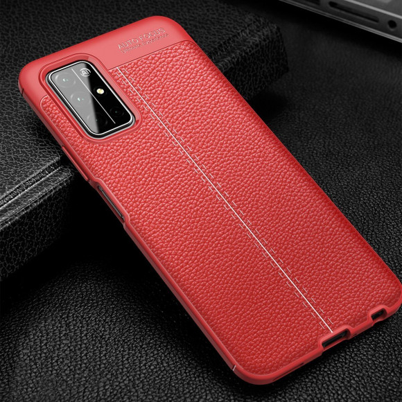 Чехол-накладка Litchi Grain для Honor 30S (CDY-AN90) (красный)