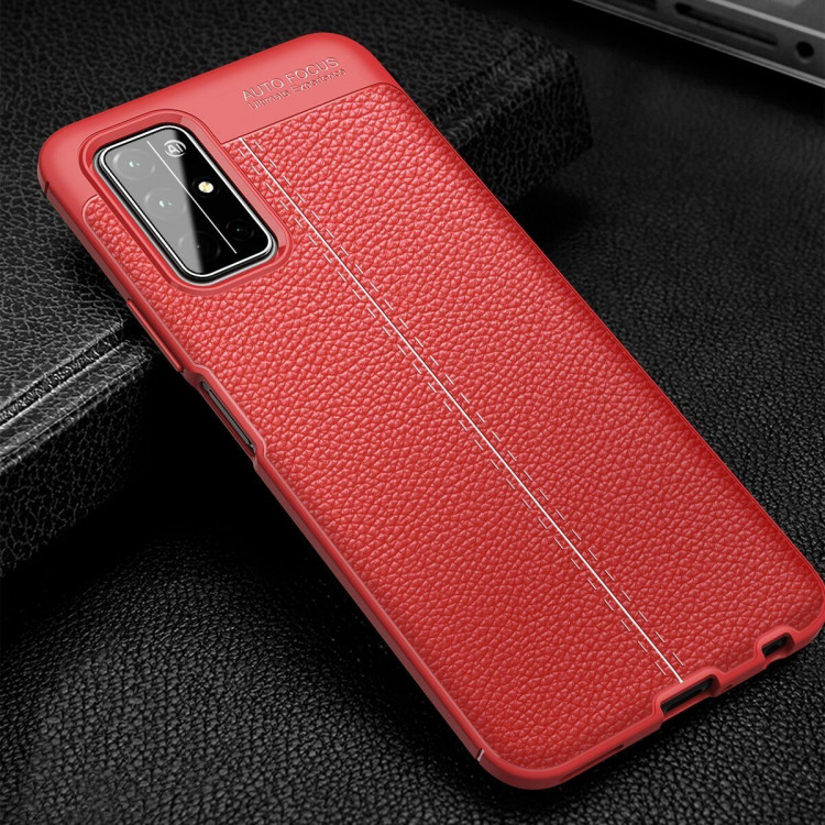 Чехол-накладка Litchi Grain для Honor 30S (CDY-AN90) (красный)