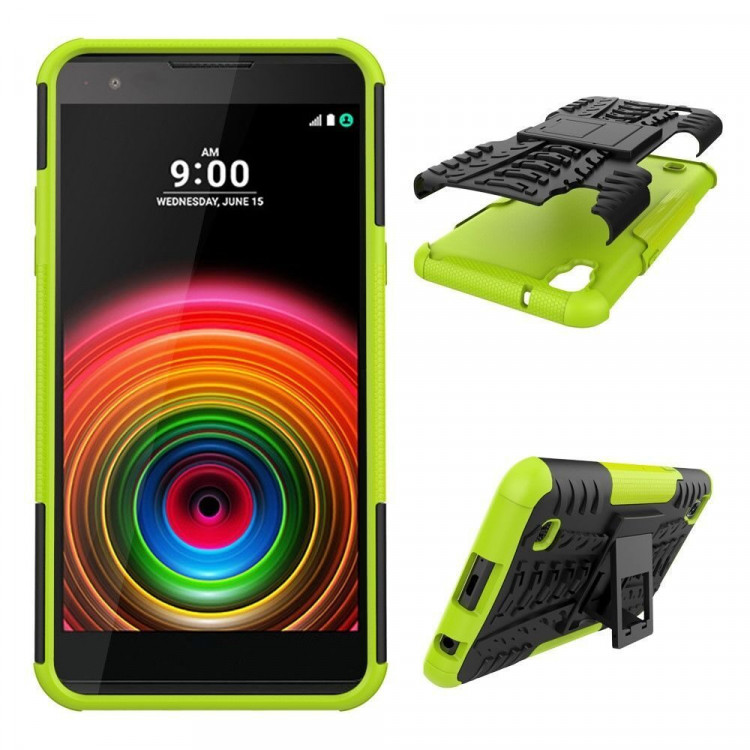 Чехол Hybrid Armor для LG X Power K220DS (черный + зеленый)