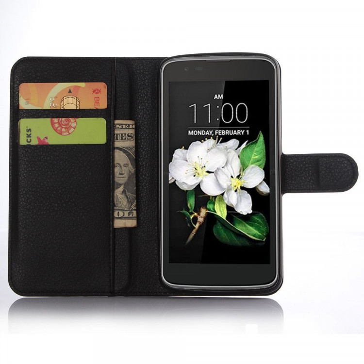 Чехол с визитницей для LG K7 (черный)