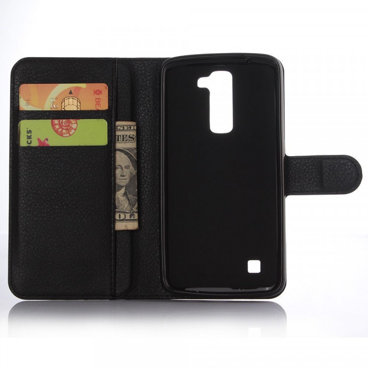 Чехол с визитницей для LG K7 (черный)