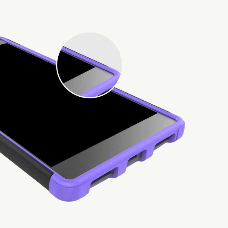 Чехол Hybrid Armor для Lenovo Phab 2 Plus (черный + фиолетовый)