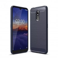Чехол-накладка Carbon Fibre для Nokia 3.2 (темно-синий) Чехол-накладка Carbon Fibre для Nokia 3.2 (темно-синий)