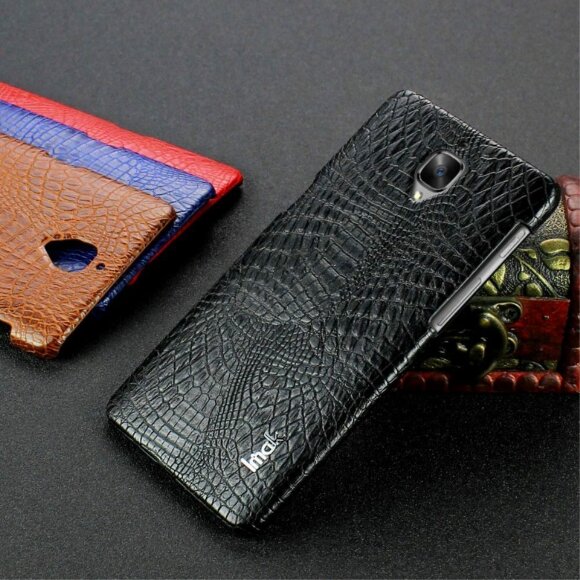 Чехол-накладка iMak Ruiyi Crocodile для OnePlus 3 / OnePlus 3T (черный)