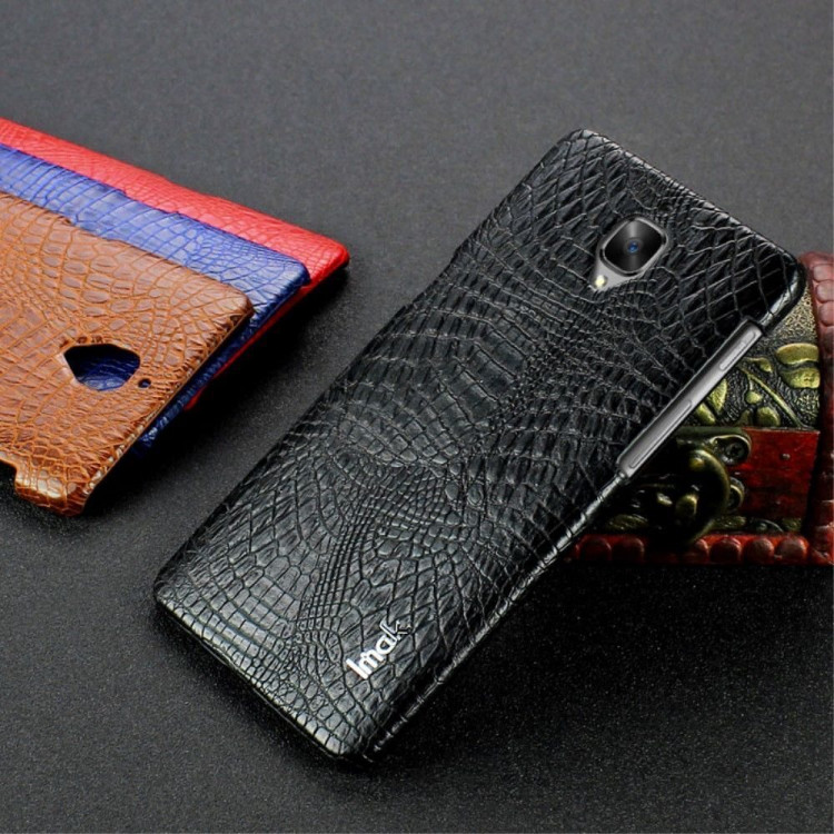 Чехол-накладка iMak Ruiyi Crocodile для OnePlus 3 / OnePlus 3T (черный)