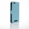 Чехол с визитницей для ZTE Blade A610 (голубой)