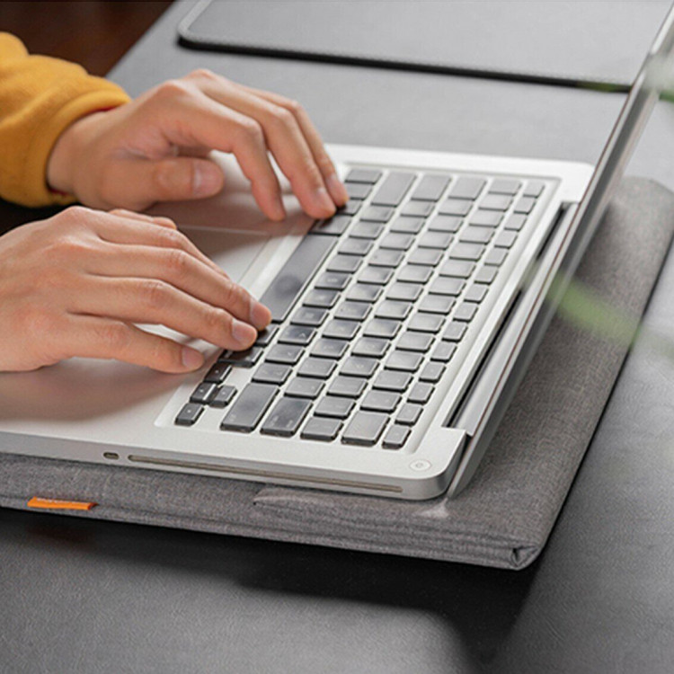 Чехол POFOKO для ноутбука и Macbook 13,6 дюйма (серый)