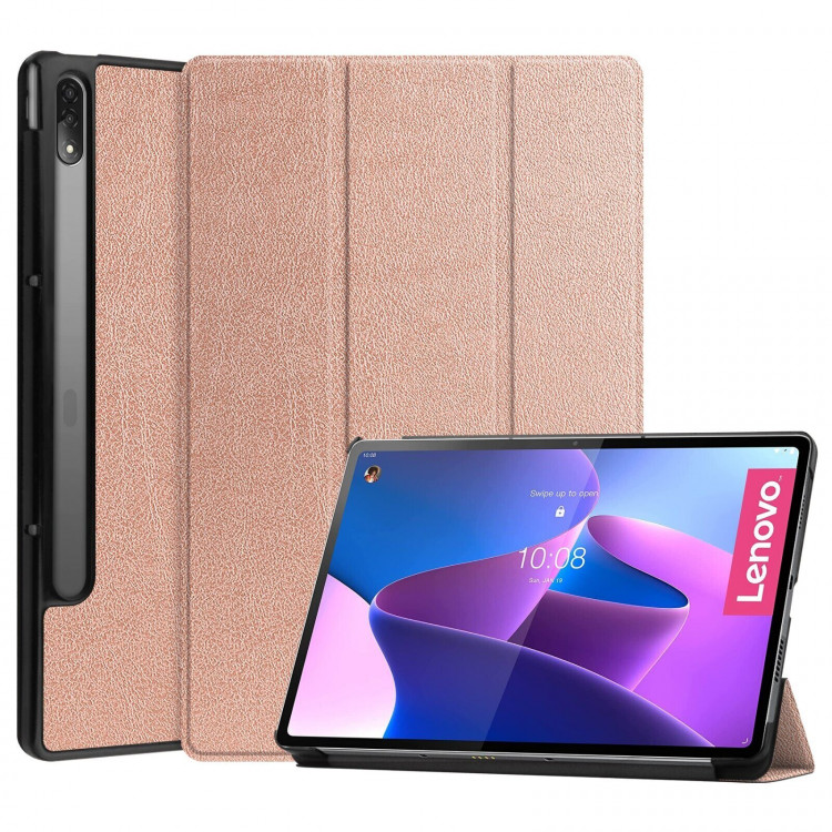 Планшетный чехол для Lenovo Tab P12 Pro TB-Q706F (2021) (розовое золото)