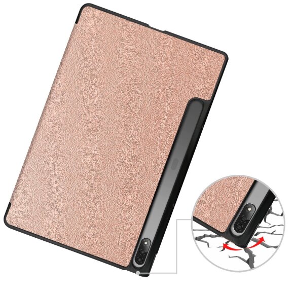Планшетный чехол для Lenovo Tab P12 Pro TB-Q706F (2021) (розовое золото)